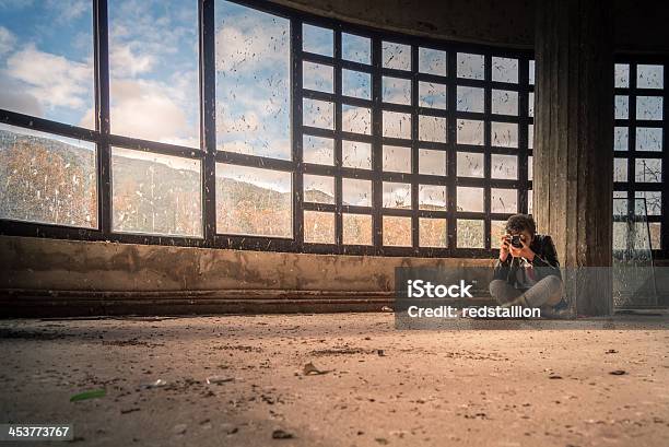 Cool Girl Photographer Stock Photo - Download Image Now - Adult, Apartment, Autumn