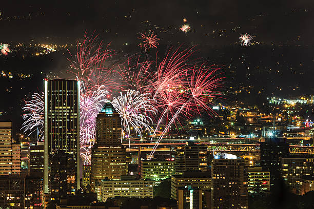 istock Portland Oregon, USA Fireworks. 453775413