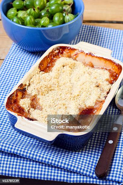 Gooseberry Crumble Stock Photo - Download Image Now - Baked, Berry Fruit, Crumble - Dessert