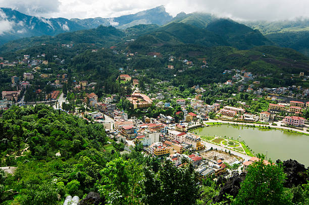 istock Top view of Sapa, Vietnam 453787543