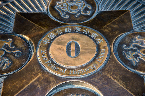 istock Zero Point of Hightwais, Tiananmen square, Beijing, China 453787589