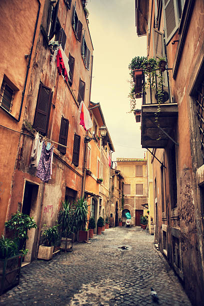 istock Old street in Rome, Italy 453794719