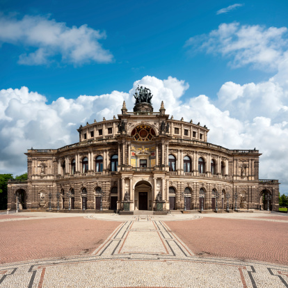 Semper Opera House in Dresden, front view