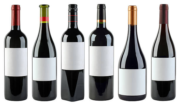 garrafas de vinho modelo - garrafa de tinto imagens e fotografias de stock