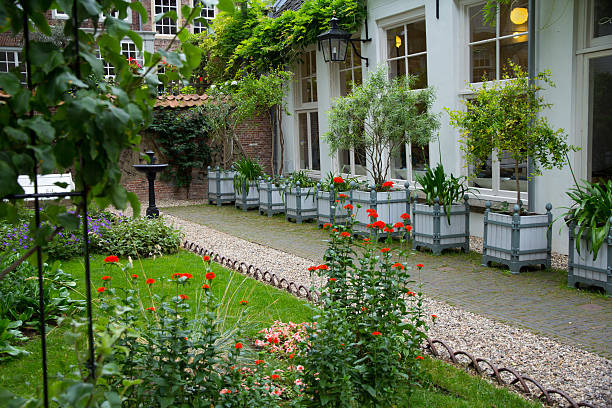 istock Classic small city garden 453796127