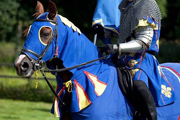 istock Mounted Knight at a Medieval Re-enactment Event 453801191