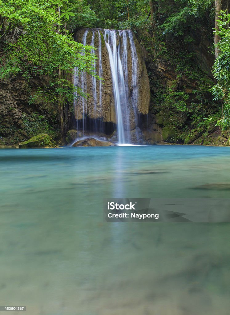 Erawan Waterfall - Zbiór zdjęć royalty-free (Drzewo)