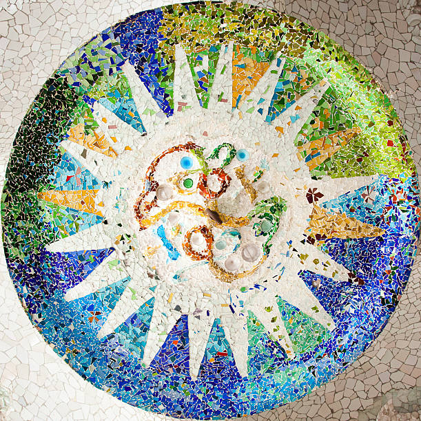 Park Guell by architect Antoni Gaudi in Barcelona, Spain