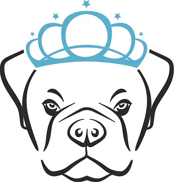 Vector illustration of English Bulldog