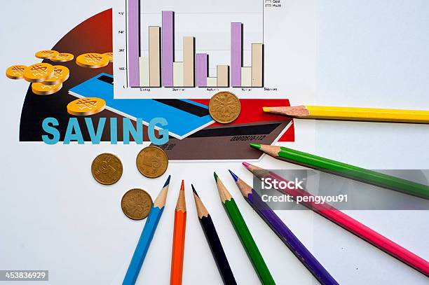 Declaraciones Financieras Pintado Figura Foto de stock y más banco de imágenes de Colores - Colores, Diagrama, Dinero