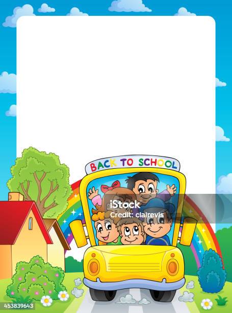 School Theme Frame 9 Stock Illustration - Download Image Now - Adult, Art, Art And Craft
