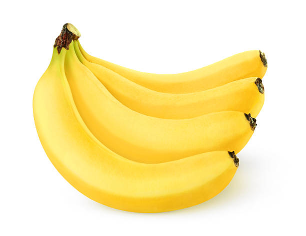 istock Bunch of bananas isolated on white 453843961