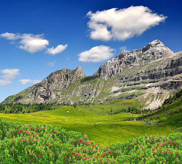 view of the mountain Brenta-Dolomites Italy