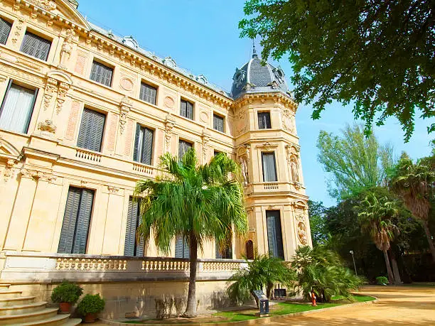 Photo of ornate architecture of Jerez horse riding school in Spain