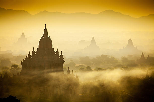 istock Sunrise over temples of Bagan 453851803