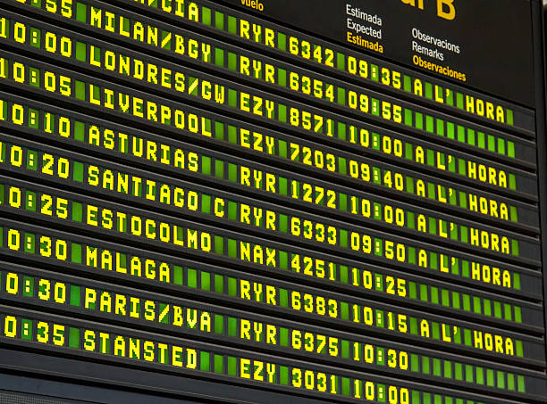 istock Airport Departure Board 453858087