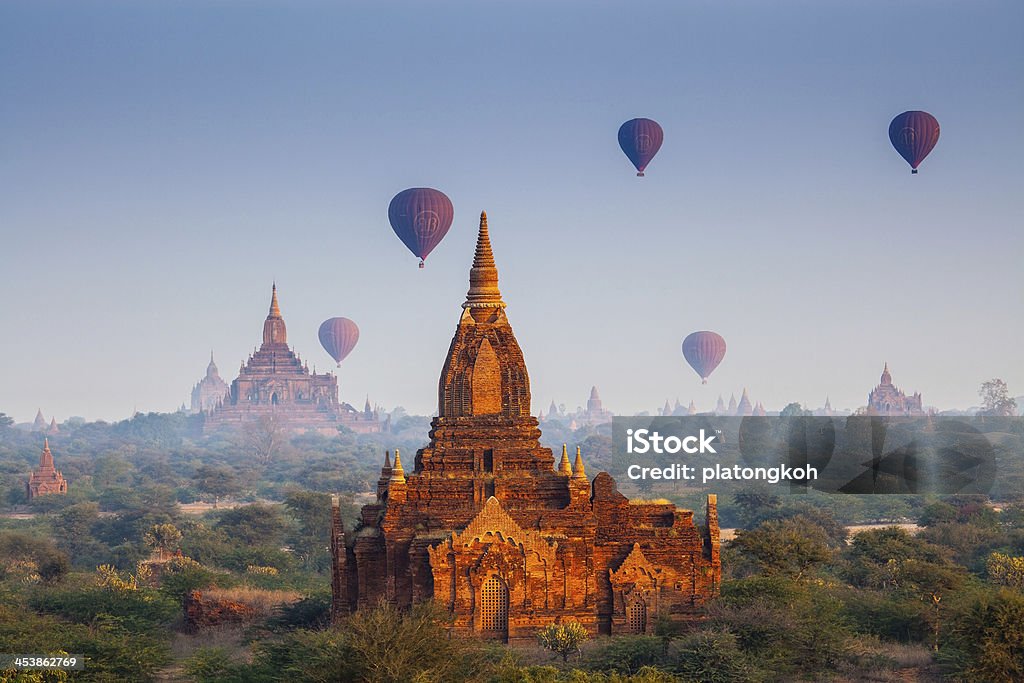 temples in Bagan temples in Bagan, Myanmar Archaeology Stock Photo