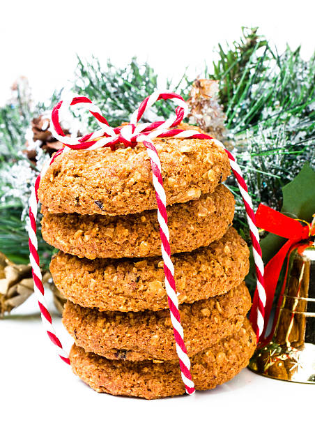 istock Christmas Gingerbread cookies with festive decoration 453878849