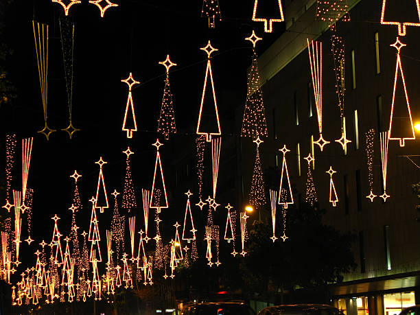istock Christmas lights in Barcelona street 453879563