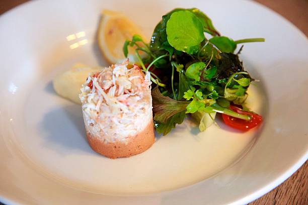 Crab Salad stock photo