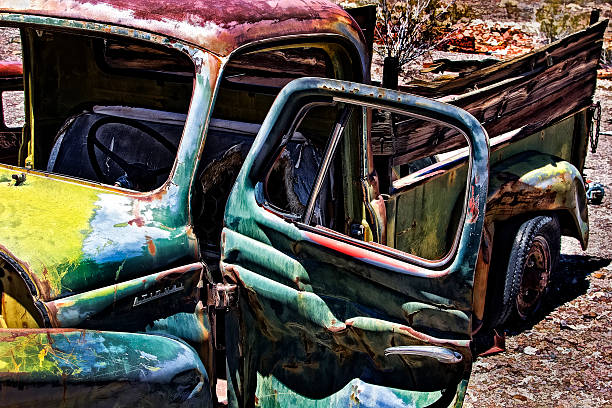istock Rusty Truck out in the Desert 453880893