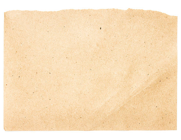 istock Torn Notepaper recycled beige paper cardstock texture 453884345
