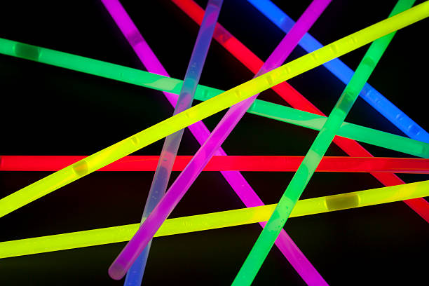 Glow sticks Close-up of multicolor glow sticks glow stick stock pictures, royalty-free photos & images