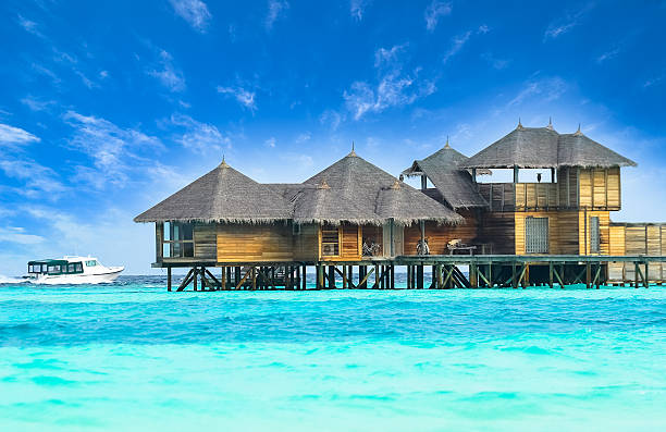 istock Beautiful water villa house in Maldives 453886293
