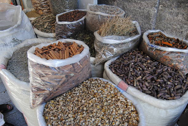 istock Bags of spices 453890401
