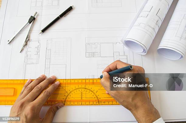 건축설계사 설계 건설 산업에 대한 스톡 사진 및 기타 이미지 - 건설 산업, 건축, 건축가