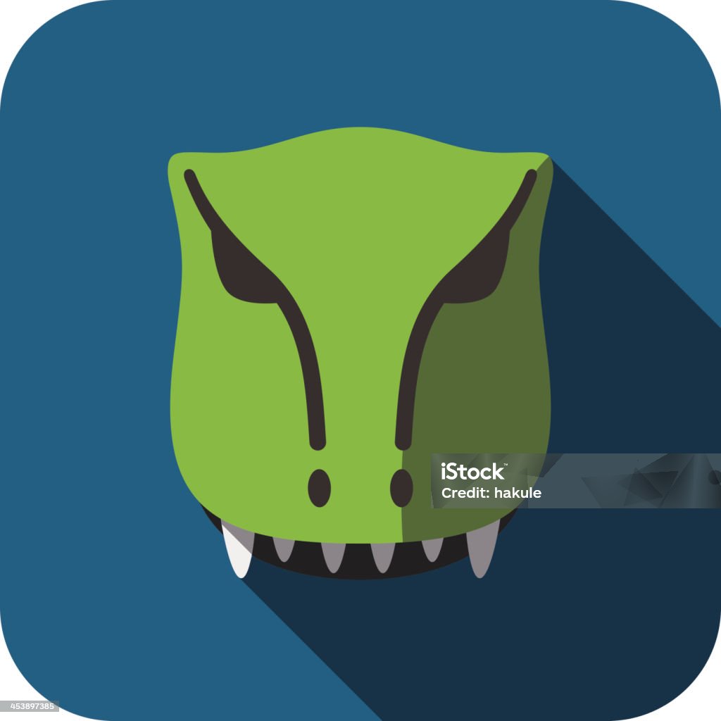 Tyrannosaurus Rex Dinosaur animal face flat design Dinosaur stock vector