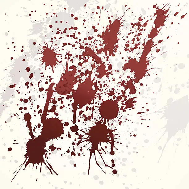 Vector illustration of vector blood stains background