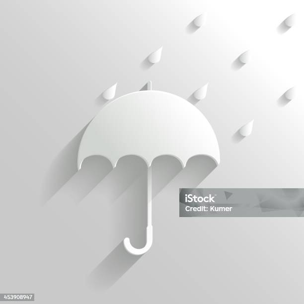 흰색 배경의 추상적임 우산 0명에 대한 스톡 벡터 아트 및 기타 이미지 - 0명, 가을, 개념