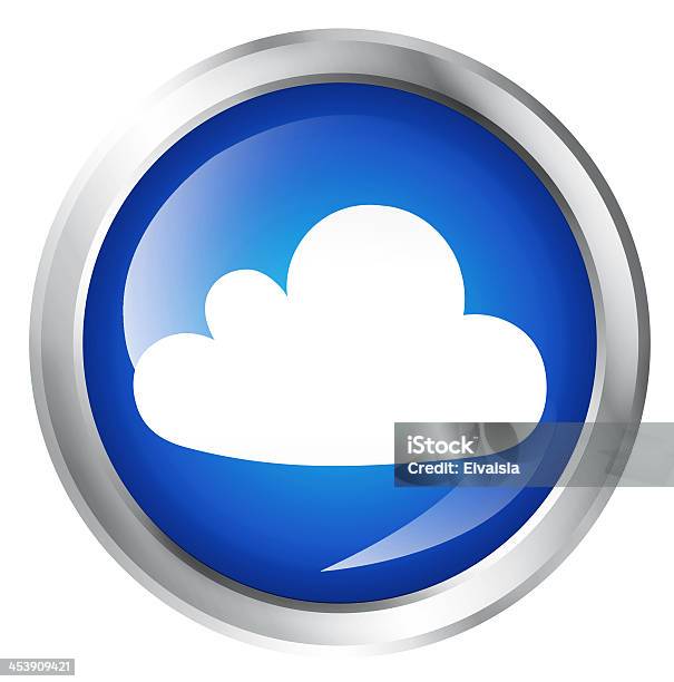 Cloudsymbol Stockfoto und mehr Bilder von Bedienungsknopf - Bedienungsknopf, Blau, Clipping Path