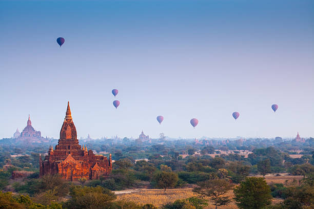 istock Sunrise over temples of Bagan in Myanmar 453909709