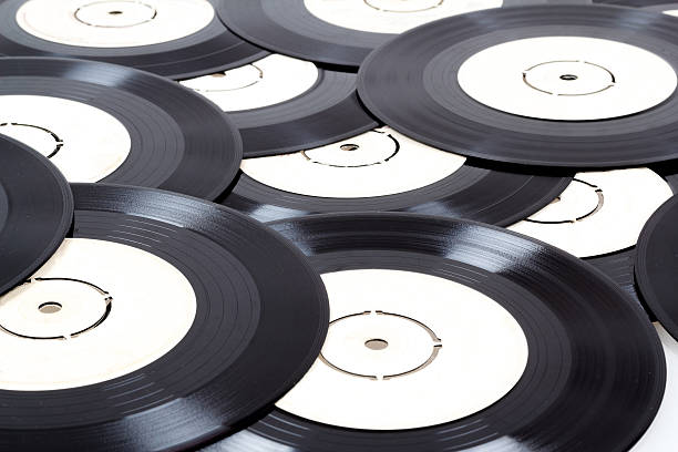 istock group of black vinyl records 453910605