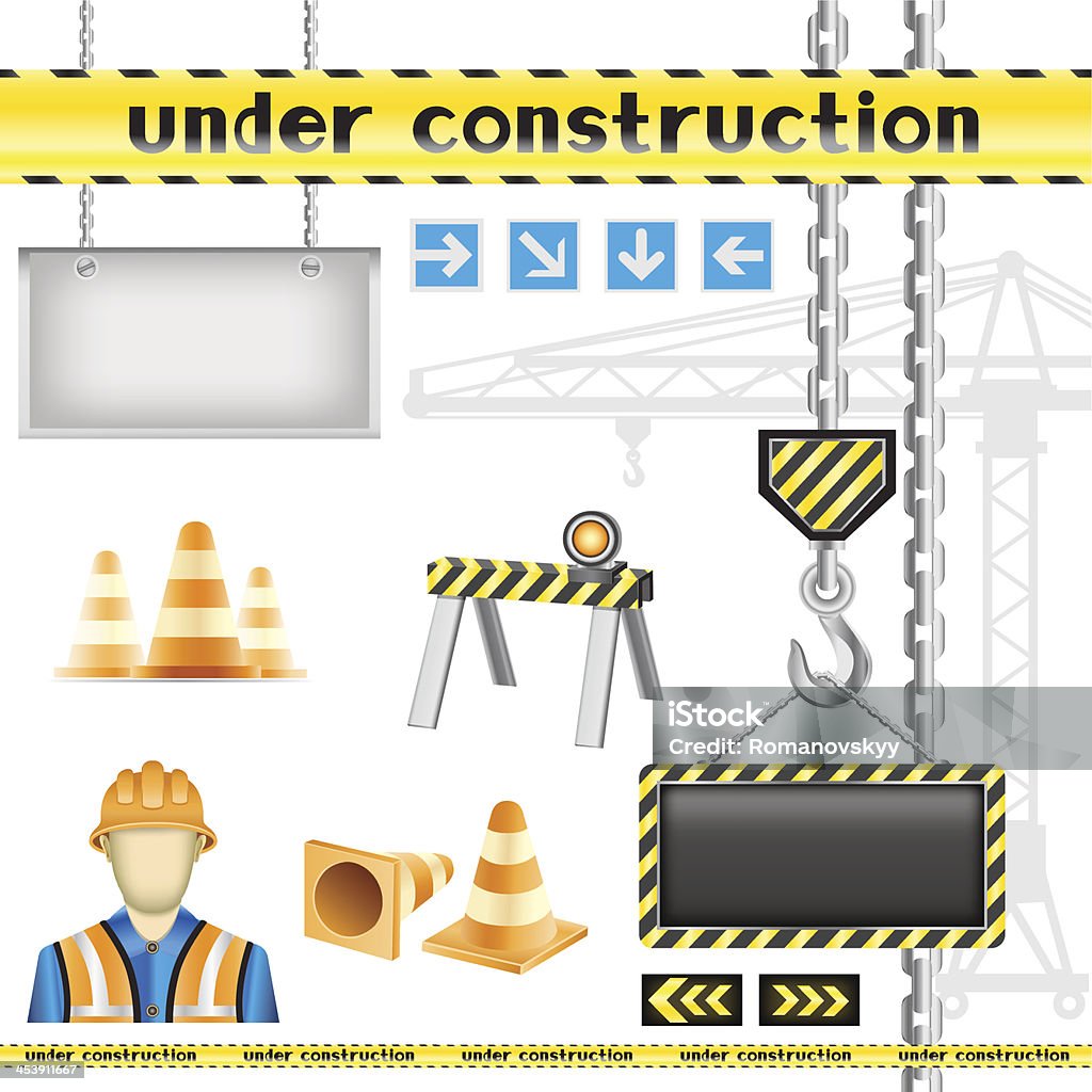 Под строительство - Векторная графика Крюк - Оборудование роялти-фри