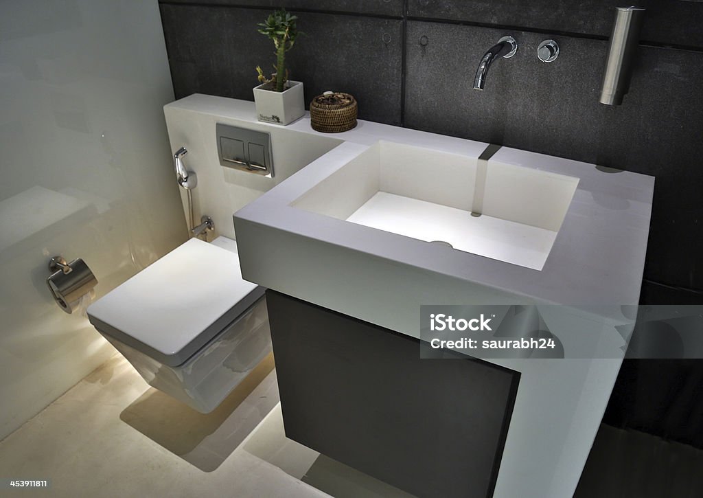 Modern bathroom interior Apartment Stock Photo