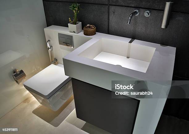Modern Bathroom Interior Stock Photo - Download Image Now - Apartment, Bathroom, Domestic Bathroom