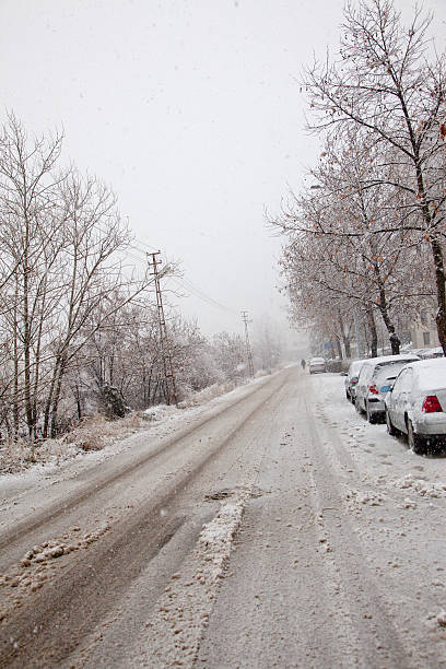 istock empty street at winter with snow in ankara turkey 453918313