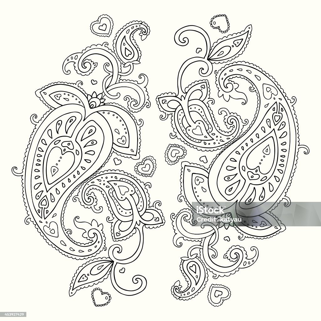 Paisley. Ethnic ornament. Paisley. Ethnic ornament. Vector illustration isolated. Abstract stock vector