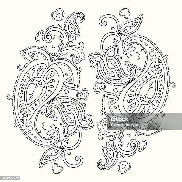 Paisley Ethnic Ornament Stock Illustration - Download Image Now - Abstract, Cool Attitude, Curve