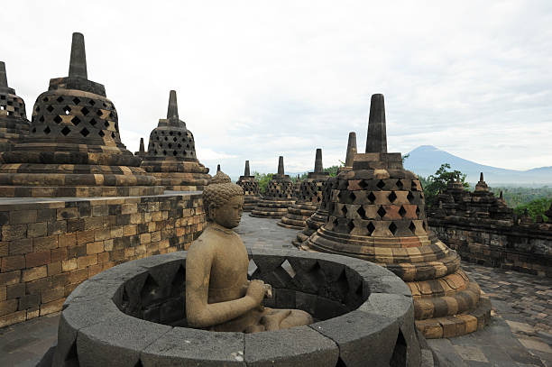 istock Archaeological site of Borobudur 453934889