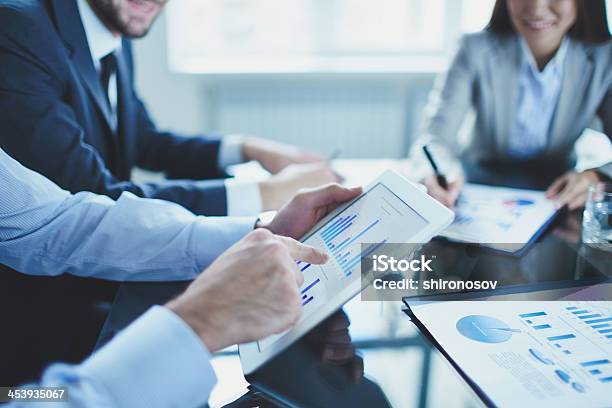 Explaining Data Stock Photo - Download Image Now - Adult, Business, Business Meeting