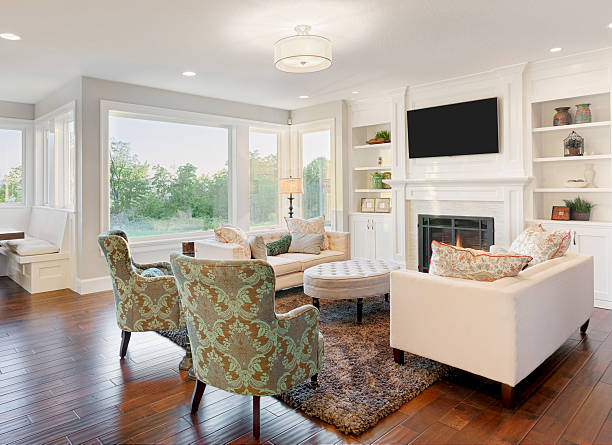 istock Living Room in Luxury Home 453936359