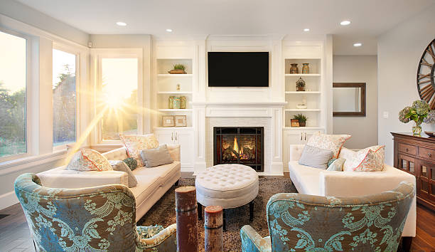 istock Living Room in Luxury Home 453936923