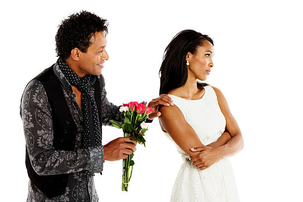 istock Mature man resolving conflict with his girlfriend 453937433