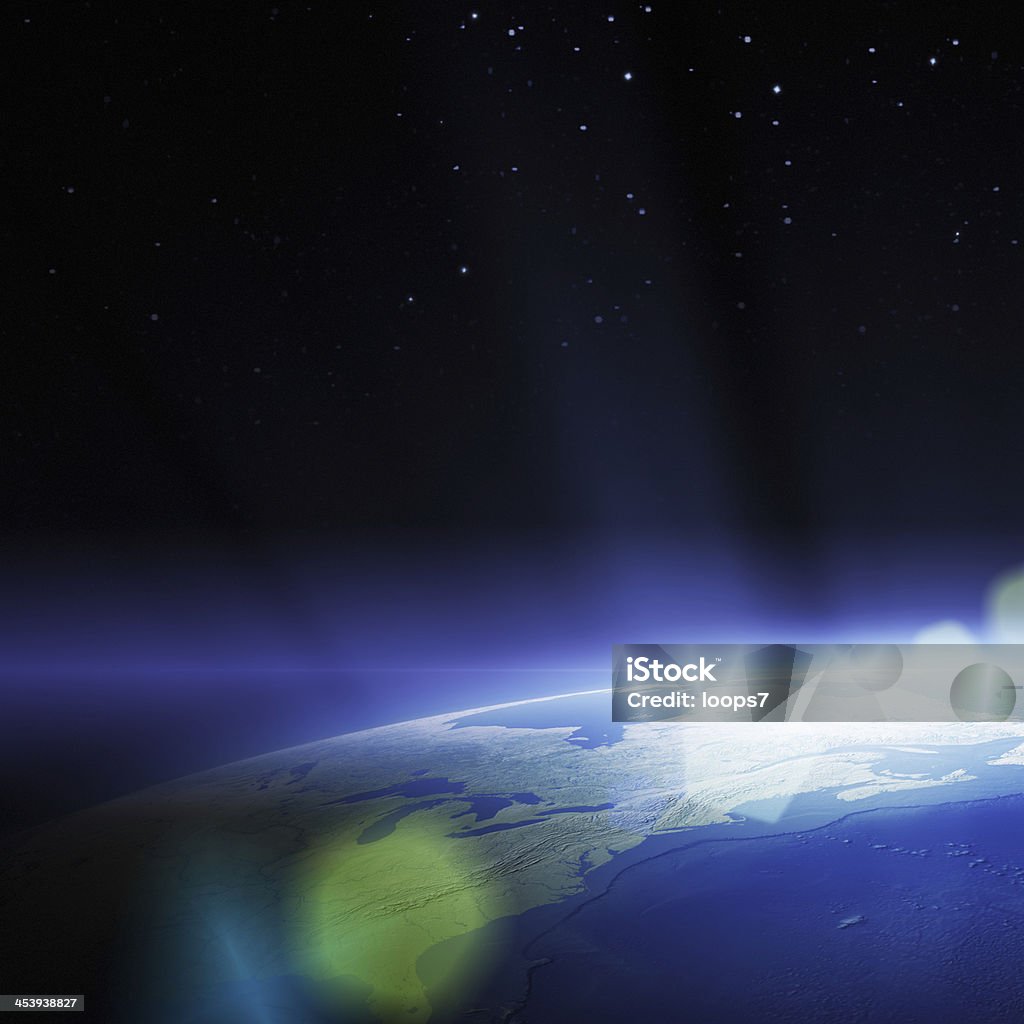 Terra no espaço - Foto de stock de Astronomia royalty-free
