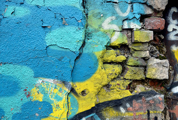 istock Grunge brick wall. Messy old urban background. 453941947