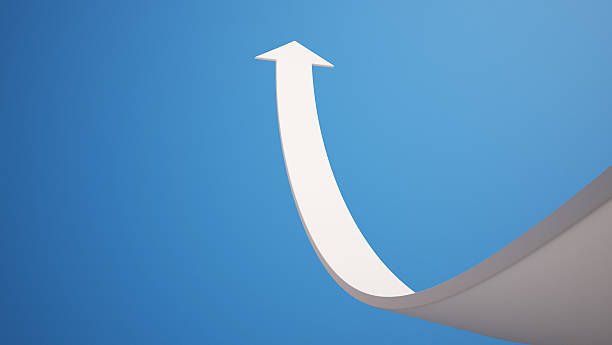 istock Arrow aspire to Sky with Clipping Path 453942105